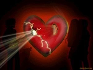 broken heart red black picture and wallpaper