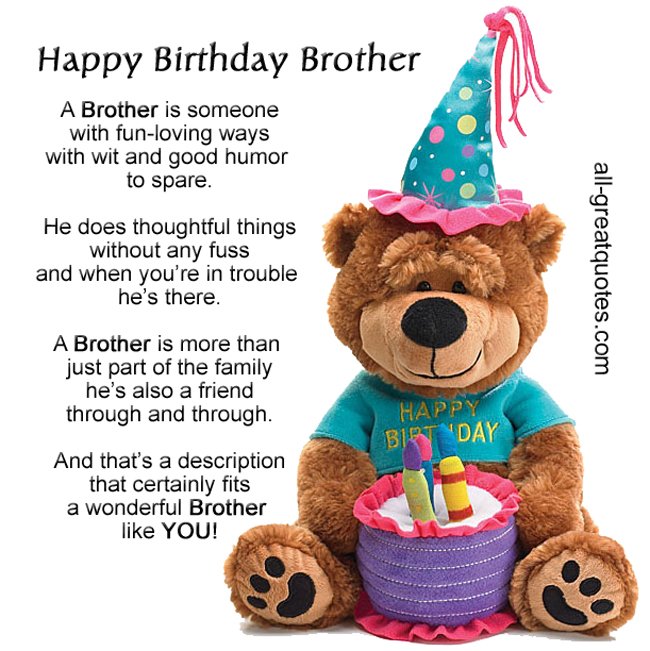 Click For Free Birthday Cards For Brother To Share Free Birthday Cards For Brother Happy Birthday Brother