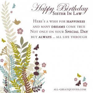 Click For All Free Birthday Cards For Sister In Law Free Birthday Cards For Sister In Law