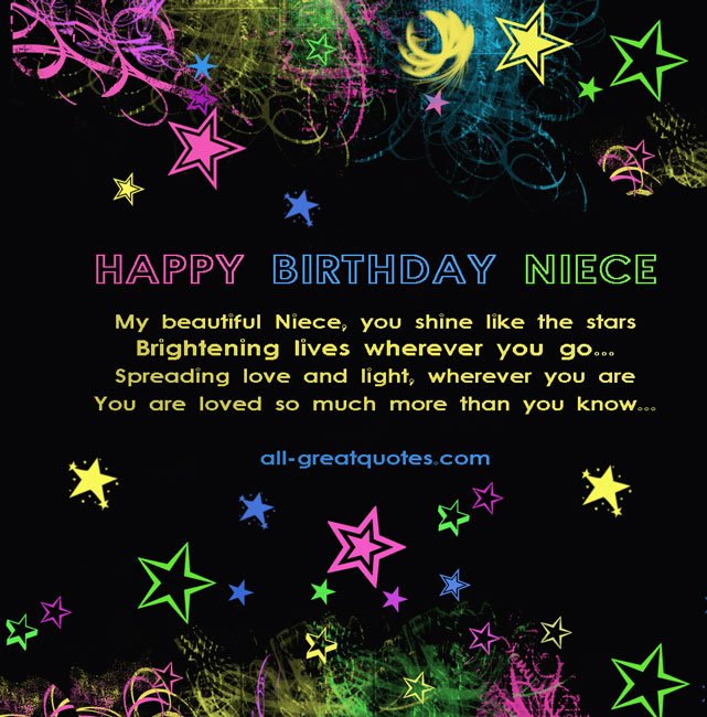 Happy Birthday Niece Free Birthday Card