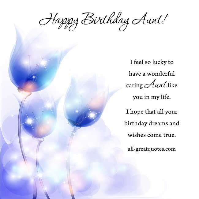 Happy Birthday Aunt!