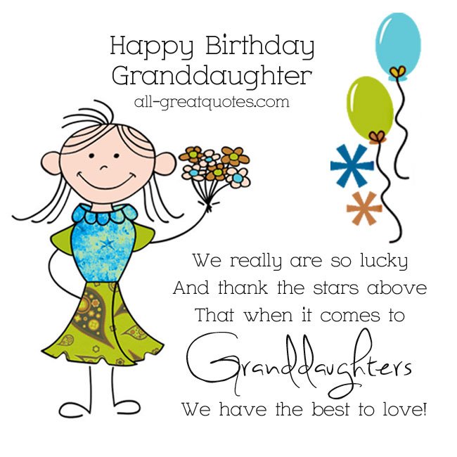 Happy Birthday Granddaughter