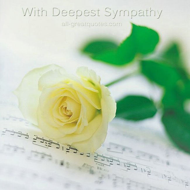 Sympathy Card Messages With Deepest Sympathy